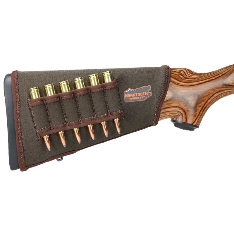 Carrillera canana para rifle Beartooth marrón