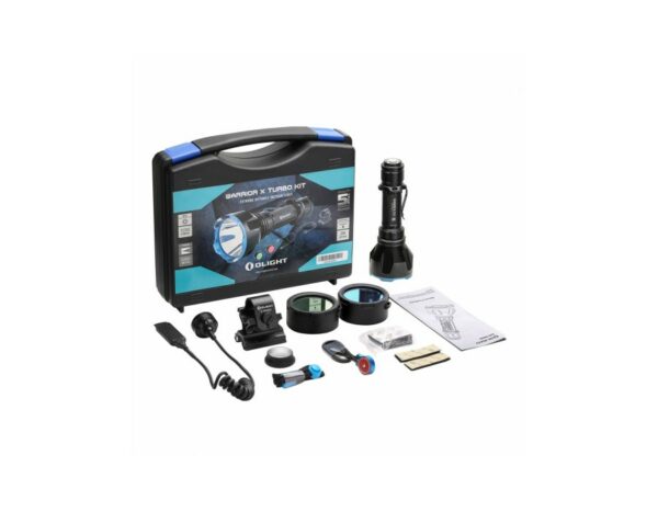 Kit Linterna de caza recargable Olight Warrior X Turbo 1.100 lumenes